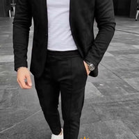 Costume classique en daim