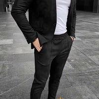 Costume classique en daim