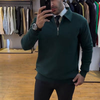 tricot avec zip HOMME