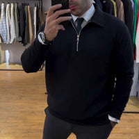tricot avec zip HOMME