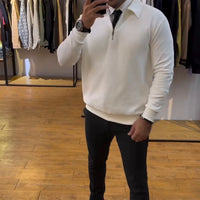 tricot avec zip HOMME