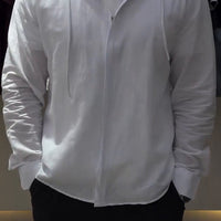 chemise zip élégant en lin pour homme