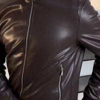 Nouvelle collection – Blouson en semi cuir