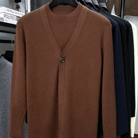 Pull à Manches Longues et Col Rond qui Ressemble à une Deux-Pièces