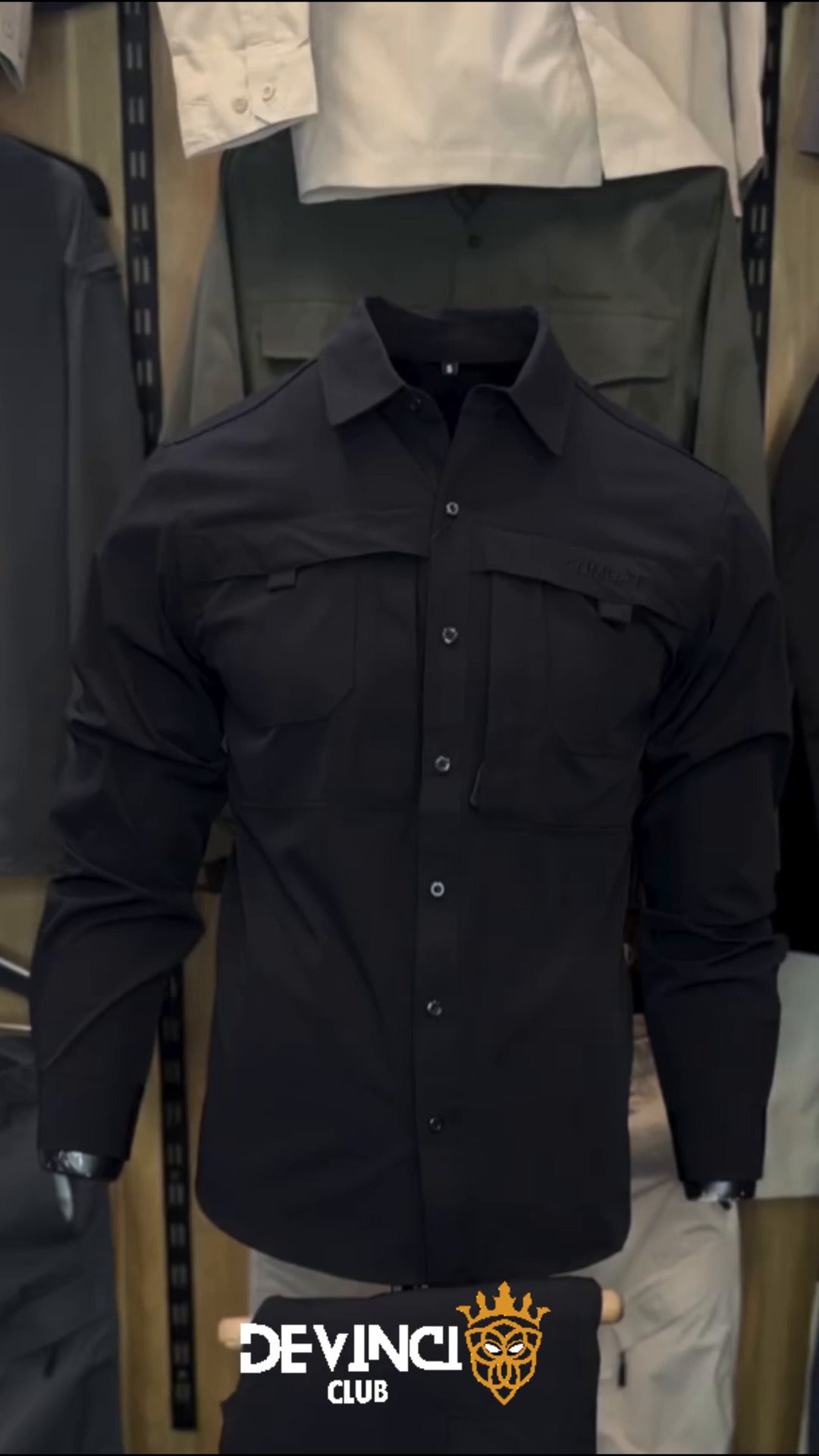 Chemise tactique à manches longues pour homme