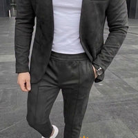 Costume classique en daim