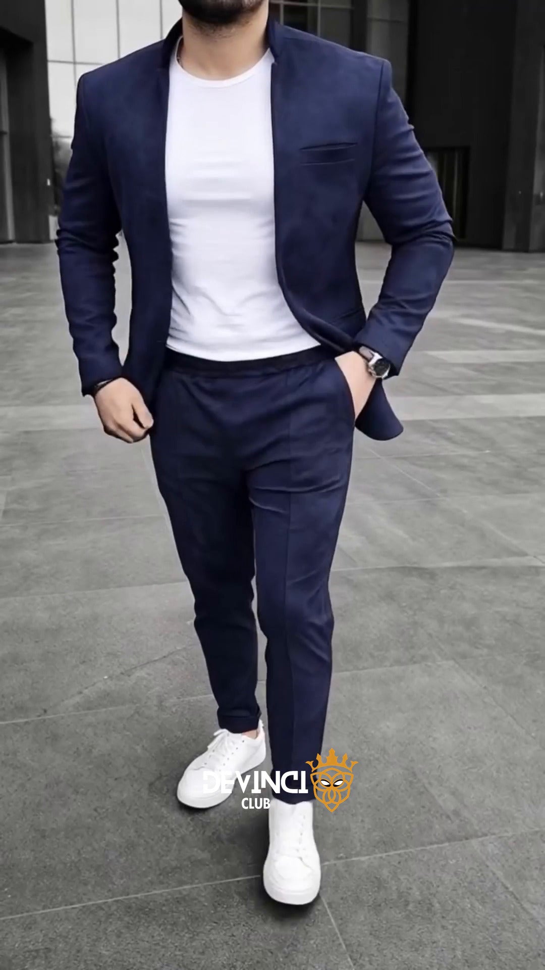 Costume classique en daim