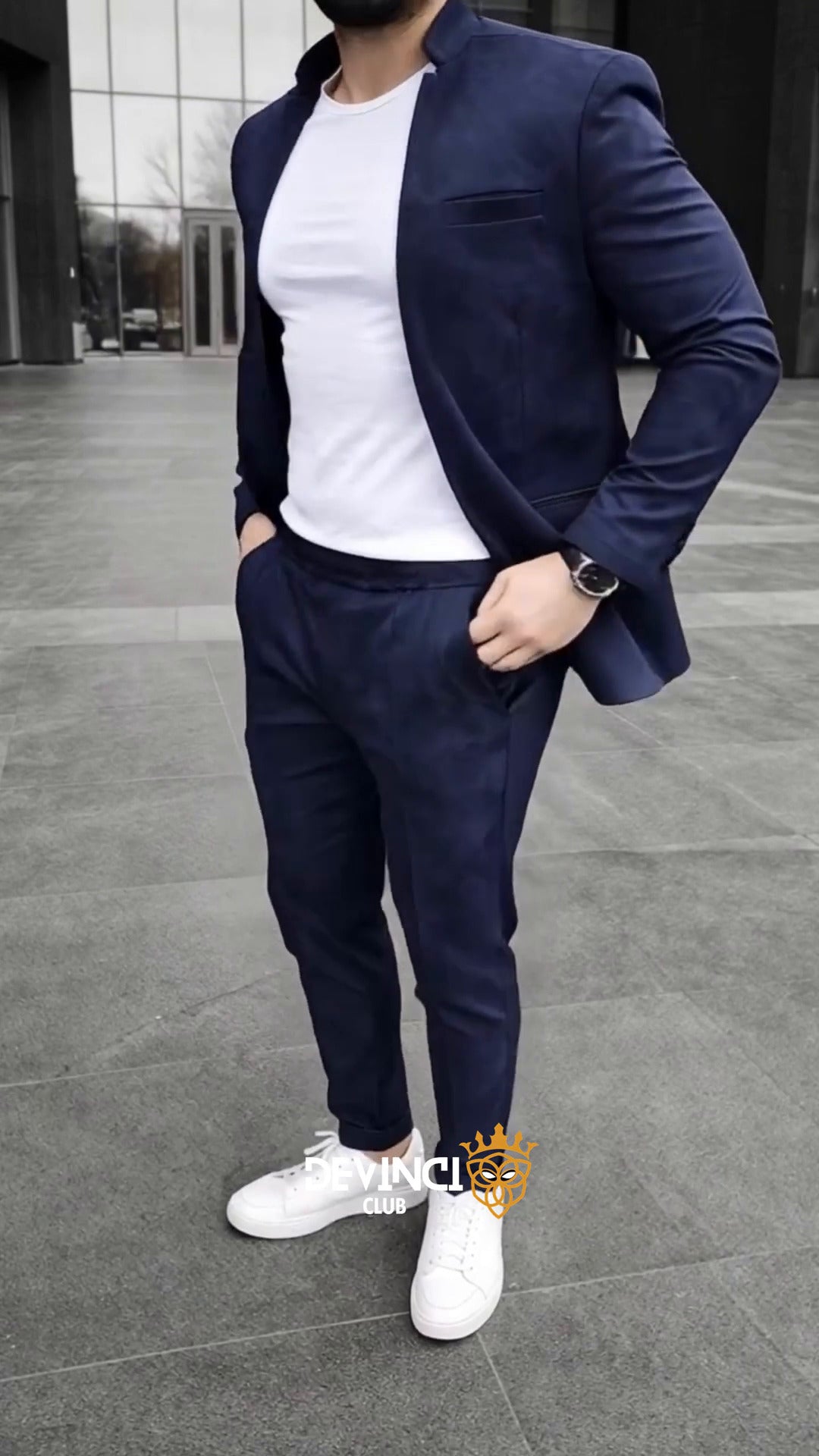 Costume classique en daim