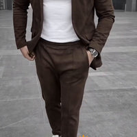 Costume classique en daim