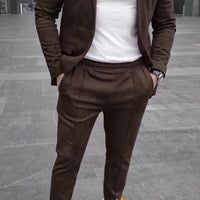 Costume classique en daim