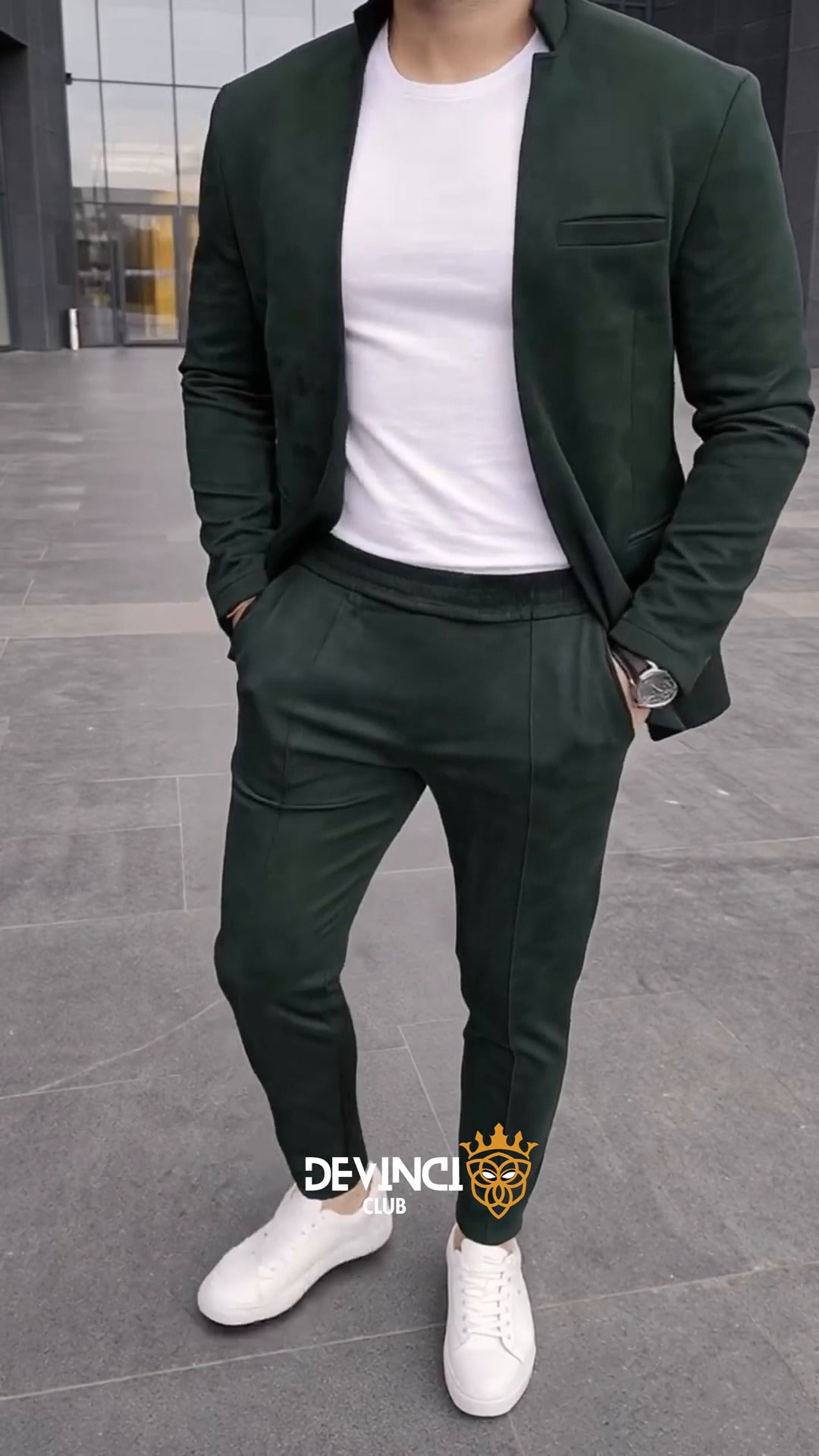 Costume classique en daim