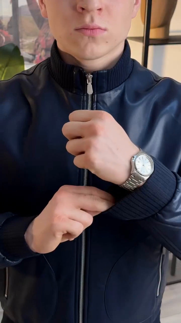 Nouvelle collection – Blouson en semi cuir