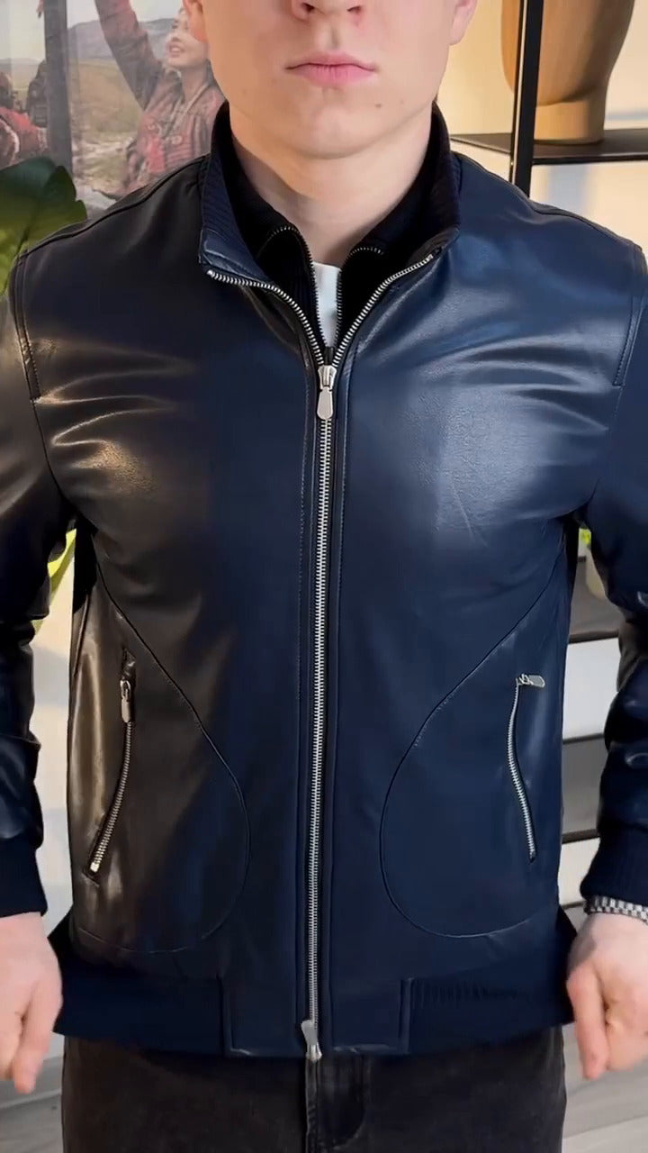 Nouvelle collection – Blouson en semi cuir