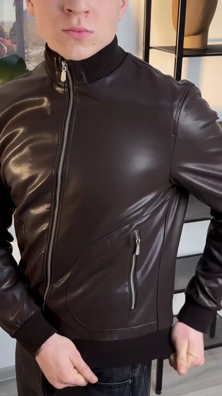 Nouvelle collection – Blouson en semi cuir