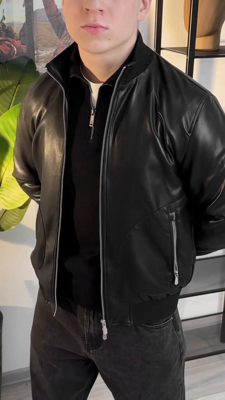 Nouvelle collection – Blouson en semi cuir